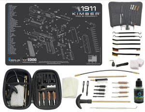 EDOG Kimber 1911 PRO & Compact CERUS Gear Schematic (Exploded View) Pistol ProMat, Range Warrior .22 .38 .357 9MM .45-20 PC & 12 PC Tac Book Range, Field & Bench Handgun Cleaning Essentials Kit