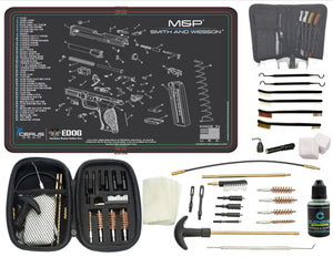 EDOG S&W M&P CERUS Gear Schematic (Exploded View) Pistol ProMat, Range Warrior .22 .38 .357 9MM .45-20 PC & 12 PC Tac Book Range, Field & Bench Handgun Cleaning Essentials Kit