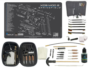 XDs Mod 2 CERUS Gear Schematic (Exploded View) Pistol ProMat, Range Warrior .22 .38 .357 9MM .45-20 PC & 12 PC Tac Book Range, Field & Bench Handgun Cleaning Essentials Kit