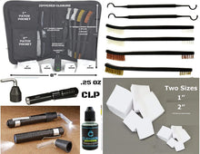 Load image into Gallery viewer, EDOG Remington 870 Shotgun 30 Pc Cleaning Essentials Kit Schematic (Exploded View) 14x48 Padded Gun Work Surface Protector Mat GunMaster 13 PC 12 GA &amp; 15 PC Tac Book w Bore Snake Swabs 3”Patches