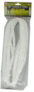 27Ft x 8mm (5/16") White Chenille Stem Gun & PipeCleaner