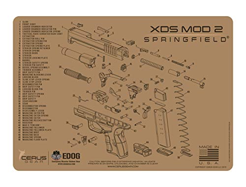 Xds Exploded View Spring Springfield Armory XDs MOD 2 Tan Schematic (Exploded View) Heavy Duty ...
