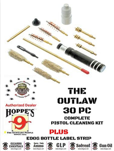 EDOG USA Outlaw 28 Pc Pistol Cleaning Kit - Compatible for Sig Sauer P365 Tan Flat Dark Earth - Schematic (Exploded View) Mat, Calibers 9MM to .45 & Tac Pak Pistol Cleaning Essentials Kit