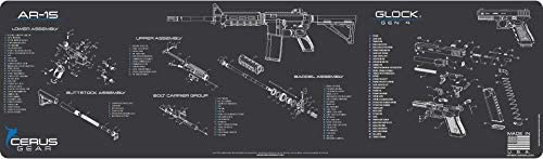 Cerus Gear 3mm PROMATS 12x17 1911 Schematic Char Gray