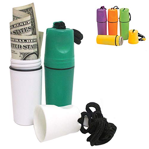 Plastic Waterproof Case Beach Container Keys Bills Cord