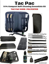 Load image into Gallery viewer, EDOG USA TAC Pak 9 Pc Gun Cleaning Accessory Kit for Pistol, Rifle Shotgun, All Caliber Brass, Copper &amp; Nylon Brush &amp; Pick Set with CLP Cleaner &amp; Case