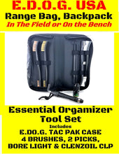 Load image into Gallery viewer, EDOG USA TAC Pak 9 Pc Gun Cleaning Accessory Kit for Pistol, Rifle Shotgun, All Caliber Brass, Copper &amp; Nylon Brush &amp; Pick Set with CLP Cleaner &amp; Case