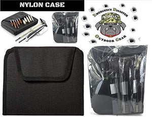 EDOG Gunslinger 20 PC Gun Cleaning Kit - Pistol Mat The Reaper Handgun Honor & Pride Pistol Mat & Gunslinger .22 .38 .357 9MM .45 Gun Cleaning Kit