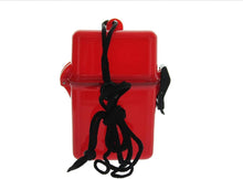 Load image into Gallery viewer, Readi USA Red Waterproof (Spills Splashes) Dry Box Case- Beach, Boat &amp; Pool - Money, Id, Key's Cigarettes N More - Travel Camping Hiking Geocache First Aid Organization &amp; Security