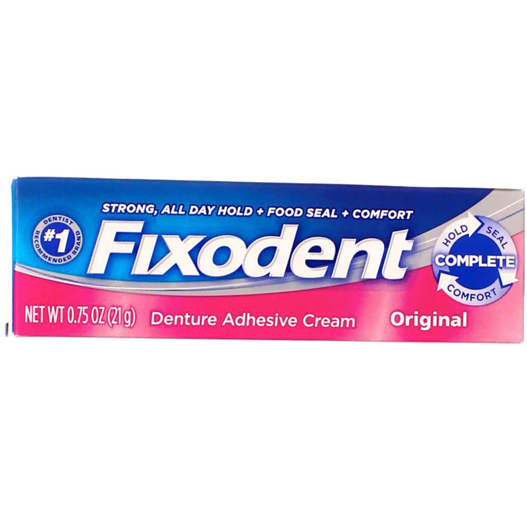 Fixodent Denture Adhesive Cream Original 0.75 oz