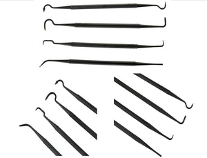 EDOG 19 PC Gun Rifle Pistol Cleaning Essentials Organizer Bag | Double Ended Brush & Picks | 4 Nylon Picks | 3 7” Brushes | Cotton Swabs | Empty Oil or Solvent Bottles