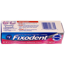 Load image into Gallery viewer, Fixodent Denture Adhesive Cream Original 0.75 oz