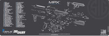 Load image into Gallery viewer, EDOG SIG MPX 5 Pc Schematic (Exploded View) Heavy Duty Rifle Cleaning 12”x 36” Padded Gun-Work Surface Protector Mat Solvent &amp; Oil Resistant &amp; 4 Pc Cleaning Essentials