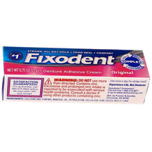Load image into Gallery viewer, Fixodent Denture Adhesive Cream Original 0.75 oz