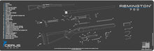 Load image into Gallery viewer, EDOG Remington 700 5 Pc Schematic (Exploded View) Heavy Duty Rifle Cleaning 12”x 36” Padded Gun-Work Surface Protector Mat Solvent &amp; Oil Resistant &amp; 4 Pc Cleaning Essentials