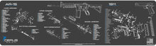 Load image into Gallery viewer, EDOG USA BANDIT 29 Pc Pistol Cleaning System - Compatible with 1911 Bushingless - Instructional Step by Step Pistol Mat, Range Warrior Universal .22 9mm - .45 Kit &amp; Clenzoil CLP &amp; Hoppes Gun Oil &amp; Patchs