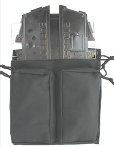 Portable Folding Barbecue Grill Stove Bag & SE BG107 Stove Bar-B-Que Grill Kits | Molle Straps | Carabiner Hooks | Backpacking | Hiking |Tail Gate Cooking (Deluxe Bag ONLY)