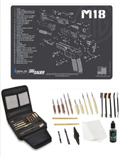Load image into Gallery viewer, EDOG Gunslinger 20 PC Gun Cleaning Kit - Pistol Mat Compatible with Sig Sauer M18 - Schematic (Exploded View) Mat, Gunslinger Universal .22 .38 .357 9mm .40 &amp; .45 Caliber Kit