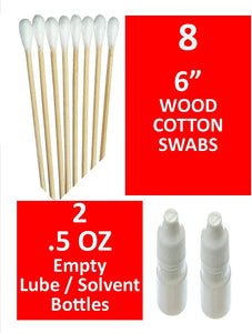 EDOG 19 PC Gun Rifle Pistol Cleaning Essentials Organizer Bag | Double Ended Brush & Picks | 4 Nylon Picks | 3 7” Brushes | Cotton Swabs | Empty Oil or Solvent Bottles