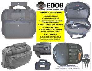 EDOG Springfield Armory Hellcat Promat & 11.5″ Double Gun Range Bag, Soft Padded & Compact & 28 PC Cleaning Essentials & Pro Mat Kit