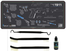 Load image into Gallery viewer, EDOG USA Compatible for 1911-5 PC Cerus Gear Instructional Step by Step Heavy Duty Cleaning 12&quot;x27&quot; Padded Gun- Work Surface Protector Mat Solvent &amp; Oil Resistant