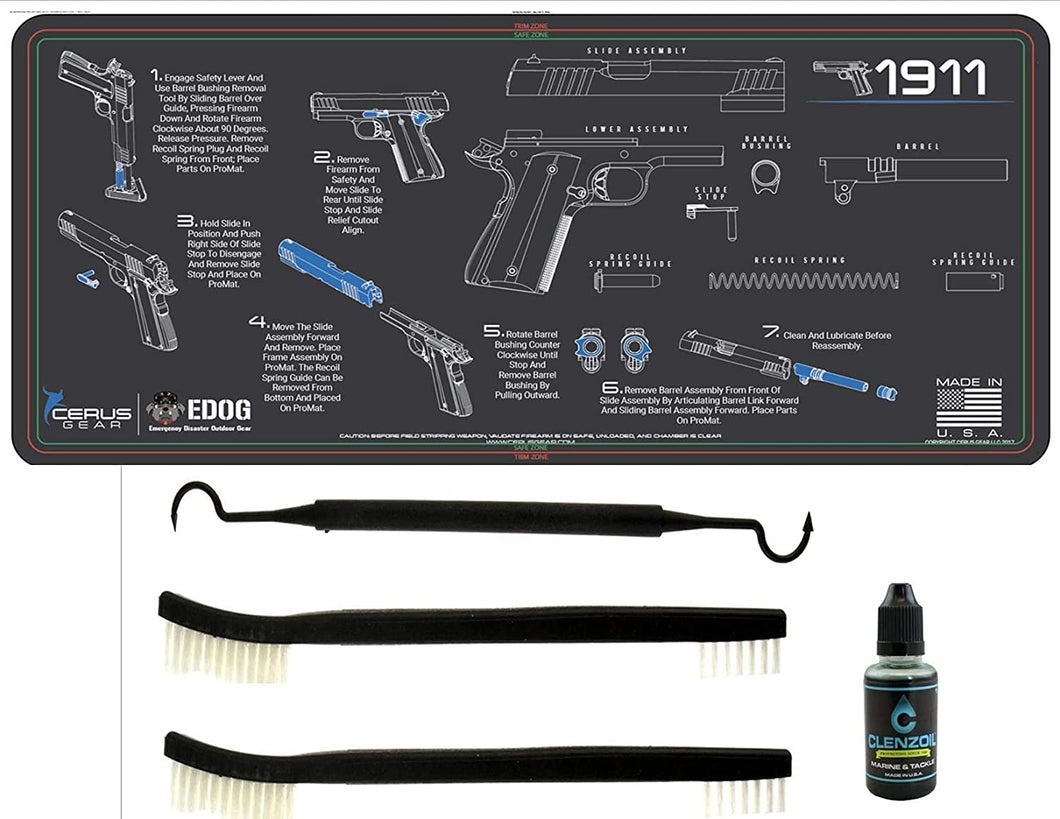 EDOG USA Compatible for 1911-5 PC Cerus Gear Instructional Step by Step Heavy Duty Cleaning 12