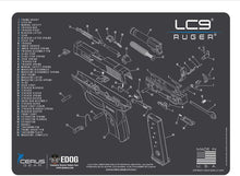 Load image into Gallery viewer, EDOG Premier 30 Pc Gun Cleaning System - Compatible with Ruger LC9 - Schematic (Exploded View) Mat, Range Warrior Universal .22 9mm - .45 Kit &amp; Tac Book Accessories Set