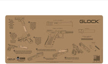 Load image into Gallery viewer, EDOG Gunslinger 20 PC Gun Cleaning Kit - Pistol Mat Compatible with All Glock Pistols - Tan Instructional Step by Step Pistol Mat, Gunslinger Universal .22 .38 .357 9mm .40 &amp; .45 Caliber Kit