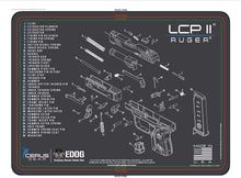Load image into Gallery viewer, EDOG USA BANDIT 29 Pc Pistol Cleaning System - Compatible with Ruger LCP II - Schematic (Exploded View) Mat, Range Warrior Universal .22 9mm - .45 Kit &amp; Clenzoil CLP &amp; Hoppes Gun Oil &amp; Patchs