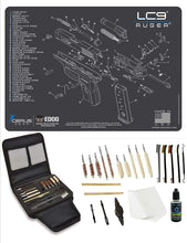 Load image into Gallery viewer, EDOG Gunslinger 20 PC Gun Cleaning Kit - Pistol Mat Compatible with Ruger LC9 - Schematic (Exploded View) Mat, Gunslinger Universal .22 .38 .357 9mm .40 &amp; .45 Caliber Kit