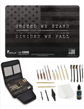 Load image into Gallery viewer, EDOG Gunslinger 20 PC Gun Cleaning Kit - Pistol Mat United We Stand Honor &amp; Pride Pistol ProMat, Gunslinger .22 .38 .357 9MM .45- Range, Field &amp; Bench Handgun Cleaning Essentials Kit