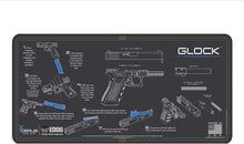 Load image into Gallery viewer, RangeMaster Elite EDC Bag Gun Cleaning Kit- Compatible for All Glock Pistols - Tan Instructional Step by Step Mat with Hoppes Gun Oil No.9 Solvent &amp; Clenzoil CLP 10 Pc Cleaning Accessories Set