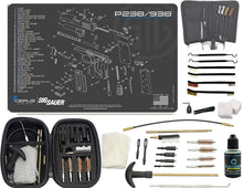 Load image into Gallery viewer, EDOG Premier 30 Pc Gun Cleaning System - Compatible with Sig Sauer P238 - Schematic (Exploded View) Mat, Range Warrior Universal .22 9mm - .45 Kit &amp; Tac Book Accessories Set