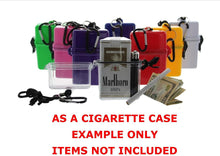 Load image into Gallery viewer, EDOG YELLOW TRAVEL / SURVIVAL WATERPROOF DRY “O” BOX LANYARD BINER &amp; ICE CARD