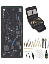 Load image into Gallery viewer, EDOG Gunslinger 20 PC Gun Cleaning Kit - Pistol Mat Compatible with 1911 - Instructional Step by Step Pistol Mat, Gunslinger Universal .22 .38 .357 9mm .40 &amp; .45 Caliber Kit