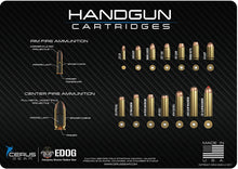 Load image into Gallery viewer, EDOG Top Handgun Cartridges 5 PC Cerus Gear Heavy Duty Pistol Cleaning 12x17 Padded Gun-Work Surface Protector Mat Solvent &amp; Oil Resistant &amp; 3 PC Cleaning Essentials &amp; Clenzoil, Made in The USA