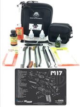Load image into Gallery viewer, RangeMaster Elite EDC Bag Gun Cleaning Kit- Compatible for Sig Sauer M17 - Schematic (Exploded View) Pistol ProMatRangeMaster Elite .22 to .45 Easy Pack &amp; Carry Pistol Cleaning Essentials Kit