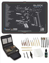 Load image into Gallery viewer, EDOG Gunslinger 20 PC Gun Cleaning Kit - Pistol Mat Compatible with Gen4 - Schematic (Exploded View) Mat, Gunslinger Universal .22 .38 .357 9mm .40 &amp; .45 Caliber Kit