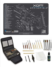 Load image into Gallery viewer, EDOG Gunslinger 20 PC Gun Cleaning Kit - Pistol Mat Compatible with Springfield Armory XDM - Schematic (Exploded View) Mat, Gunslinger Universal .22 .38 .357 9mm .40 &amp; .45 Caliber Kit