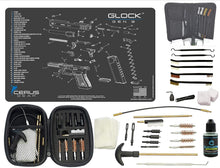 Load image into Gallery viewer, EDOG Premier 30 Pc Gun Cleaning System - Compatible with Gen 3 - Schematic (Exploded View) Mat, Range Warrior Universal .22 9mm - .45 Kit &amp; Tac Book Accessories Set