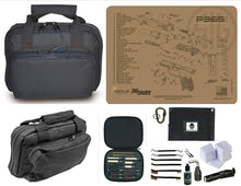 Load image into Gallery viewer, EDOG SIG P365 TAN Promat &amp; 11.5″ Double Gun Range Bag, Soft Padded &amp; Compact &amp; 28 PC Cleaning Essentials &amp; Pro Mat Kit