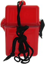 Load image into Gallery viewer, Red Waterproof Cigarette Pack Case (Spills &amp; Splashes), with BIC Lighter &amp; Bonus RFID Protection Credit Card Sleeve! - Travel Beach Pool Boating &amp; Camping Hard ABS Plastic Lanyard &amp; Carabiner