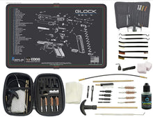 Load image into Gallery viewer, EDOG Premier 30 Pc Gun Cleaning System - Compatible with Gen4 - Schematic (Exploded View) Mat, Range Warrior Universal .22 9mm - .45 Kit &amp; Tac Book Accessories Set