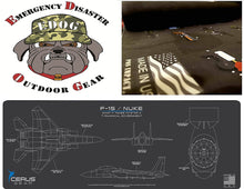 Load image into Gallery viewer, F-15 XL Hyper Fast 36 x12 Mousepad / Deskpad for Gaming, Office &amp; Home or As a Gun Cleaning Mat 3 mm Padded Pad Protect The (Exploded View) Diagram of F-15 Fighter 3 mm Thick