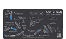 Load image into Gallery viewer, EDOG Gunslinger 20 PC Gun Cleaning Kit - Pistol Mat Compatible with S&amp;W M&amp;P Shield - Instructional Step by Step Pistol Mat, Gunslinger Universal .22 .38 .357 9mm .40 &amp; .45 Caliber Kit