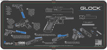 Load image into Gallery viewer, Glock Gun Cleaning Mat - Instructional Step by Step Takedown Diagram Compatible with All Glock Handguns