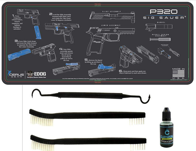 EDOG USA Compatible for Sig Sauer P320-5 PC Cerus Gear Instructional Step by Step Heavy Duty Cleaning 12