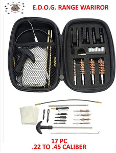EDOG USA BANDIT 29 Pc Pistol Cleaning System - Compatible with Canik TP9 Elite Combat - Schematic (Exploded View) Mat, Range Warrior Universal .22 9mm - .45 Kit & Clenzoil CLP & Hoppes Gun Oil & Patchs