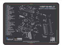 Load image into Gallery viewer, EDOG S&amp;W M&amp;P Shield Promat &amp; 20 Pc Gunslinger Universal Handgun Cleaning Kit | Clenzoil CLP | Brushes | Mops | Patchs | Jags | .22 - .45 Caliber