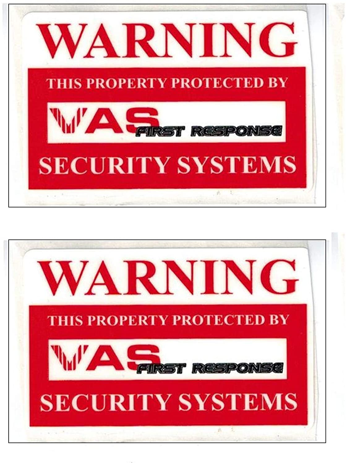 6 Security System Decal Stickers 2